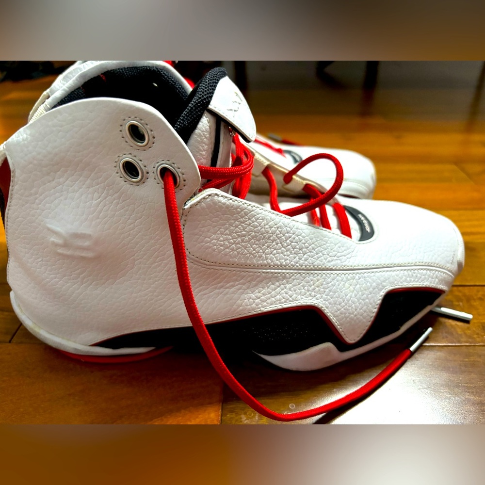 Nike Air Jordan 21 White Varsity Red Metallic Silver Men’s Size 8.5